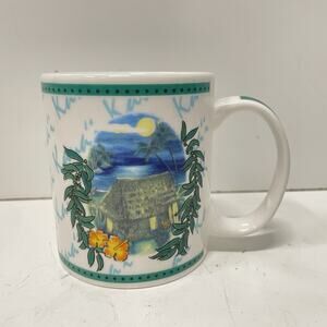 Vintage Hilo Hattie Hawaiian Coffee Mug 2002 Island Heritage Kauai Tropical